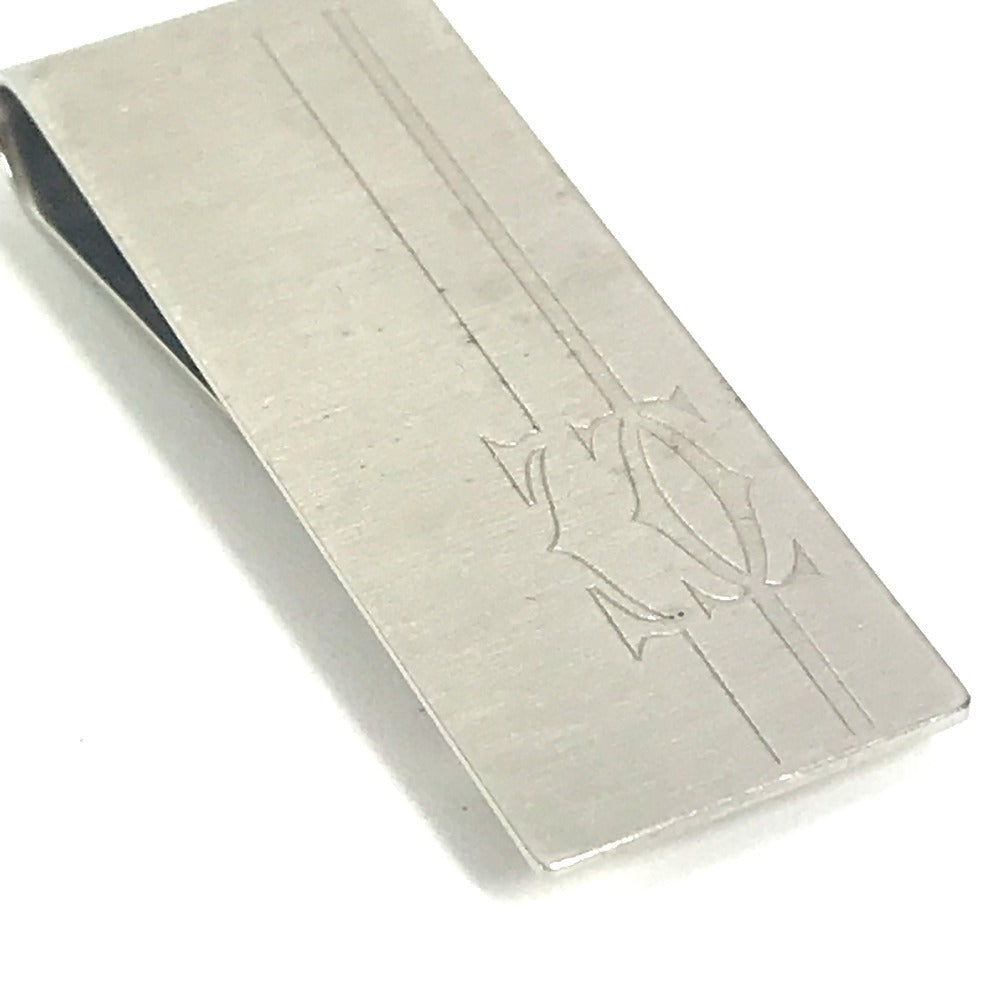 CARTIER ロゴ 財布 マネークリップ SS ユニセックス シルバー - brandshop-reference