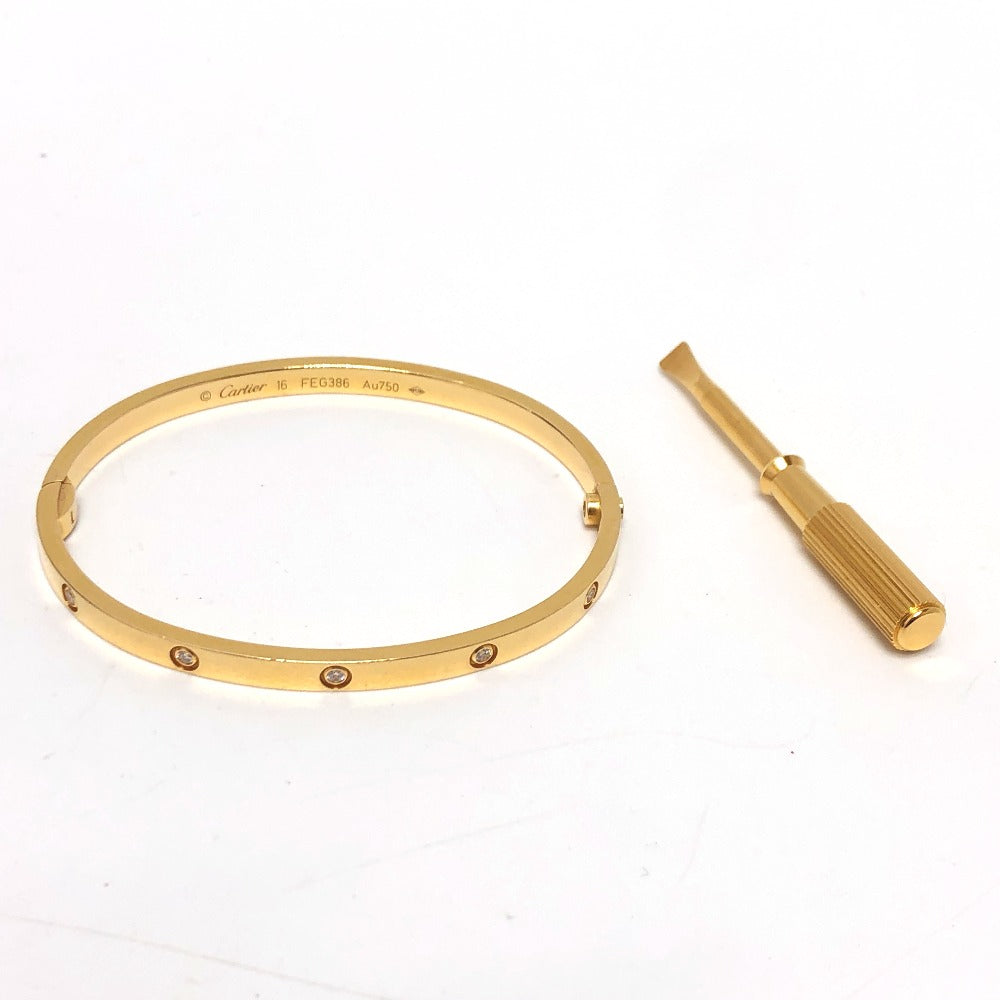 CARTIER New Love Bracelet Small, 10-Diamond Full Pave Bangle, Accessories, Jewelry, Bracelet, K18YG, Women's, Gold