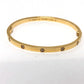 CARTIER New Love Bracelet Small, 10-Diamond Full Pave Bangle, Accessories, Jewelry, Bracelet, K18YG, Women's, Gold