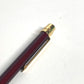 CARTIER OP000143 Santos de Cartier Logo Stationery Ballpoint Pen Metal Unisex Wine Red