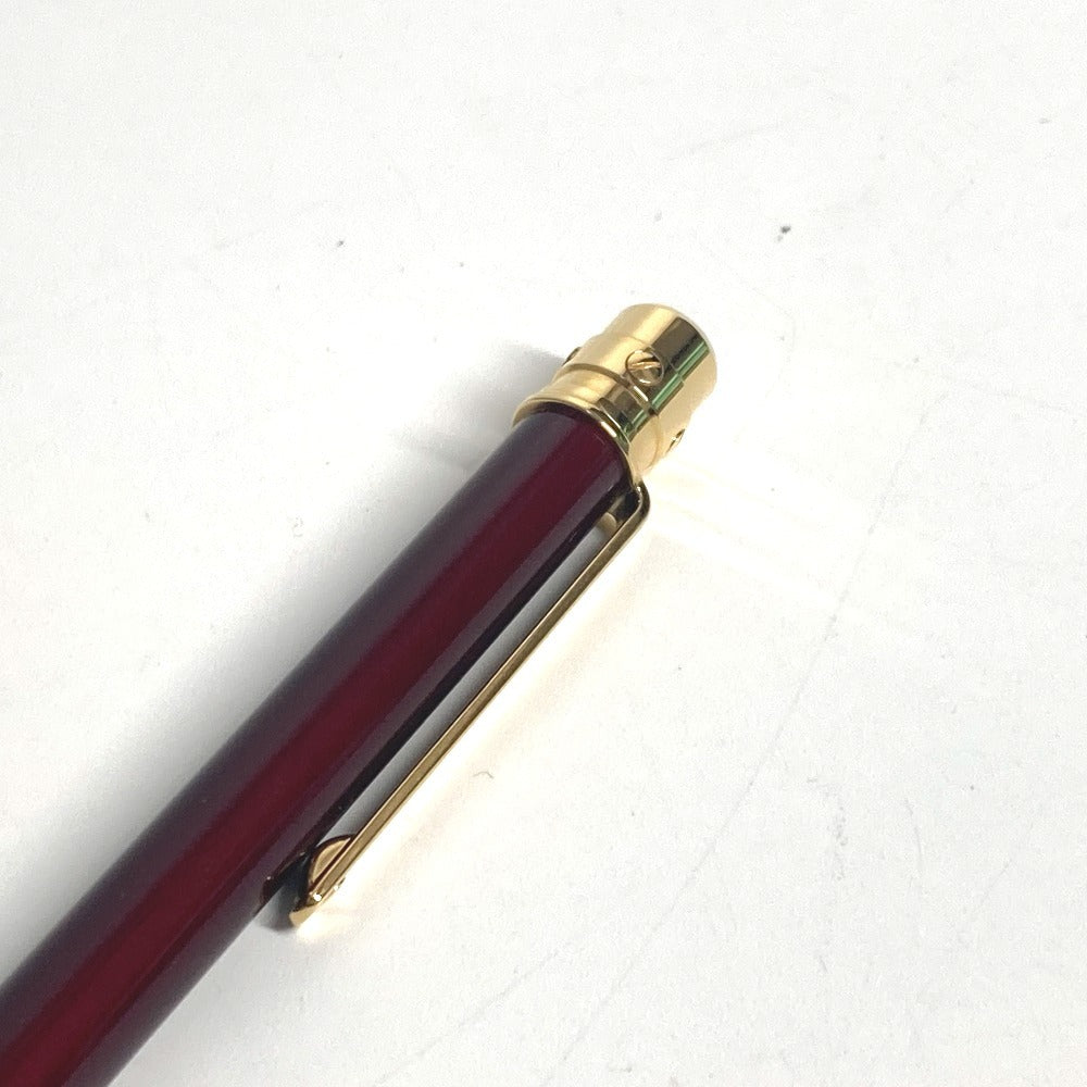 CARTIER OP000143 Santos de Cartier Logo Stationery Ballpoint Pen Metal Unisex Wine Red
