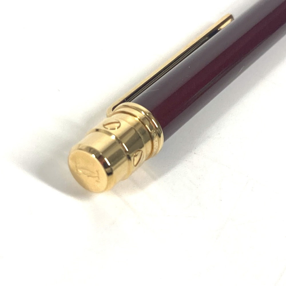 CARTIER OP000143 Santos de Cartier Logo Stationery Ballpoint Pen Metal Unisex Wine Red