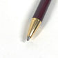 CARTIER OP000143 Santos de Cartier Logo Stationery Ballpoint Pen Metal Unisex Wine Red