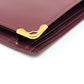 CARTIER Mustline Wallet Bifold Wallet Leather Women's Wine Red