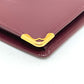 CARTIER Mustline Wallet Bifold Wallet Leather Women's Wine Red