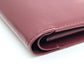 CARTIER Mustline Wallet Bifold Wallet Leather Women's Wine Red