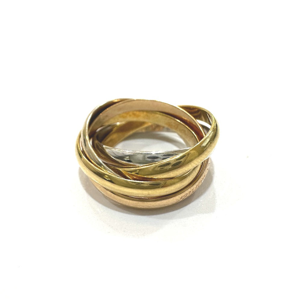 CARTIER K18トリニティ 5連 アクセサリー スリーカラー ゴールド リング・指輪 K18 レディース ゴールド×ピンクゴールド×ホワイトゴールド