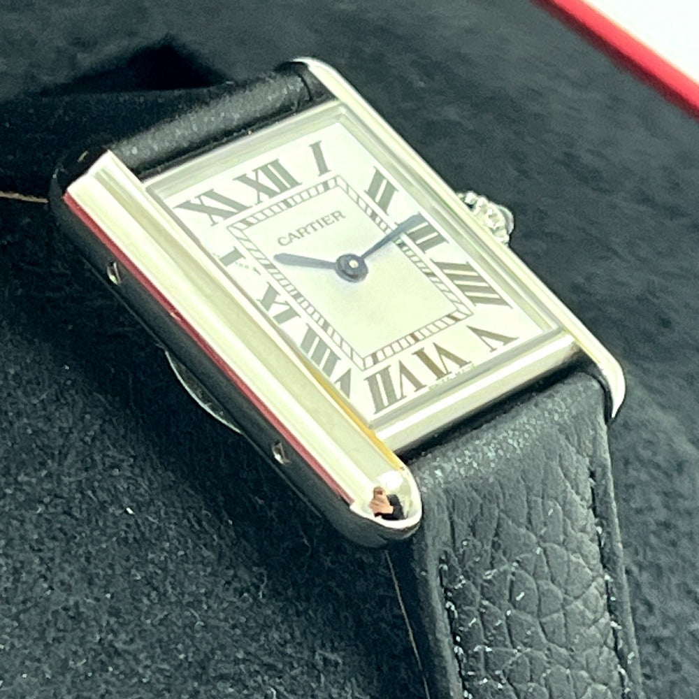 CARTIER WSTA0089 タンク マスト SM ソーラービート ソーラークォーツ 腕時計 SS レディース シルバー