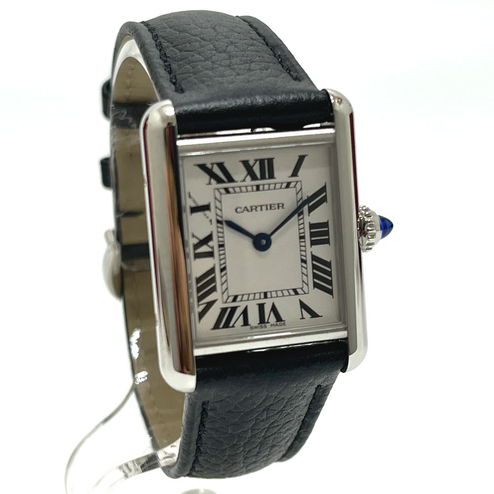 CARTIER WSTA0089 タンク マスト SM ソーラービート ソーラークォーツ 腕時計 SS レディース シルバー