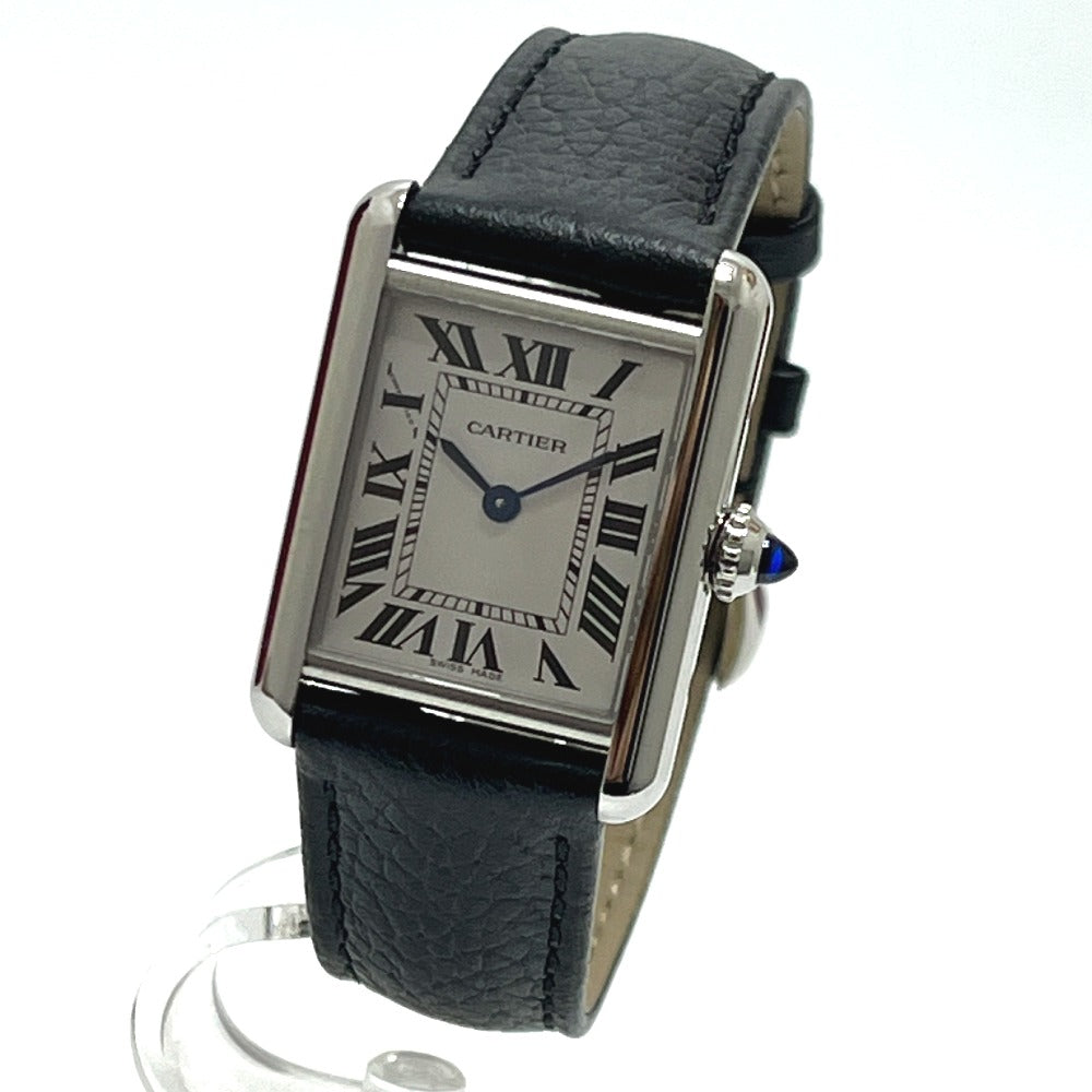 CARTIER WSTA0089 タンク マスト SM ソーラービート ソーラークォーツ 腕時計 SS レディース シルバー