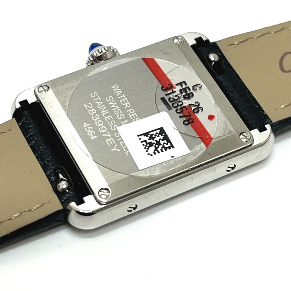 CARTIER WSTA0089 タンク マスト SM ソーラービート ソーラークォーツ 腕時計 SS レディース シルバー