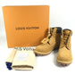 LOUIS VUITTON 1AD750 LV × Timberland ティンバーランド アンクルブーツ 靴 シューズ モノグラム ブーツ メンズ ベージュ