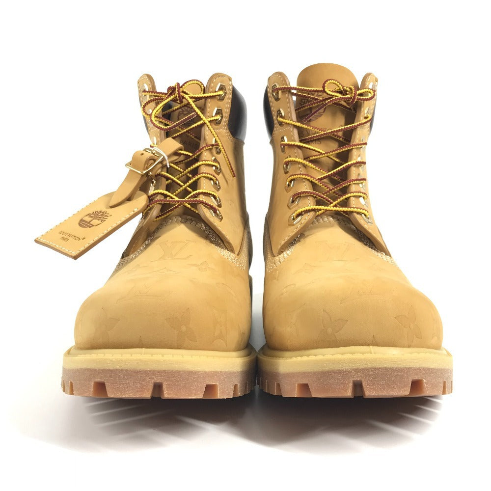 LOUIS VUITTON 1AD750 LV × Timberland ティンバーランド アンクルブーツ 靴 シューズ モノグラム ブーツ メンズ ベージュ