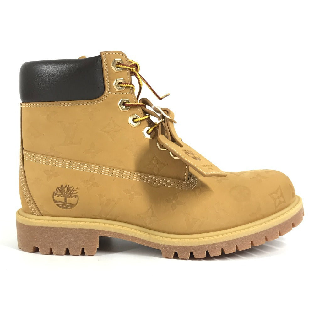LOUIS VUITTON 1AD750 LV × Timberland ティンバーランド アンクルブーツ 靴 シューズ モノグラム ブーツ メンズ ベージュ