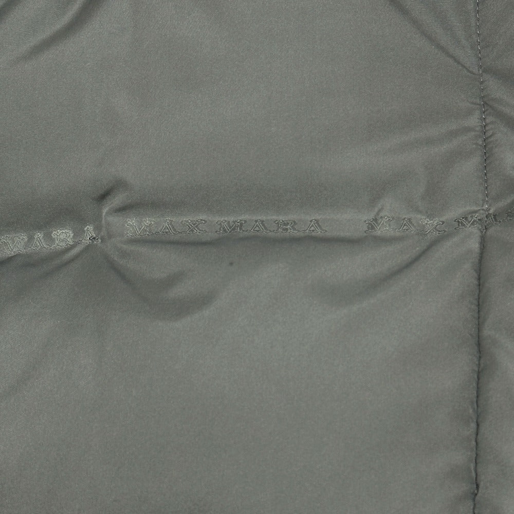 MAX MARA 149603266 アパレル アウター ロングコート FRISIA テディ ロング QRコード付 ファー ダウン ダウンコート ポリエステル レディース ダークグレー グレー