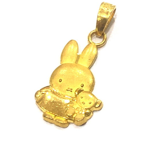 jewelry ミッフィーモチーフ ミニ チャーム ペンダントトップ K24 レディース ゴールド