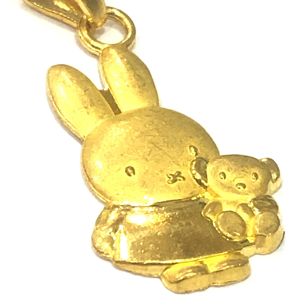 jewelry ミッフィーモチーフ ミニ チャーム ペンダントトップ K24 レディース ゴールド