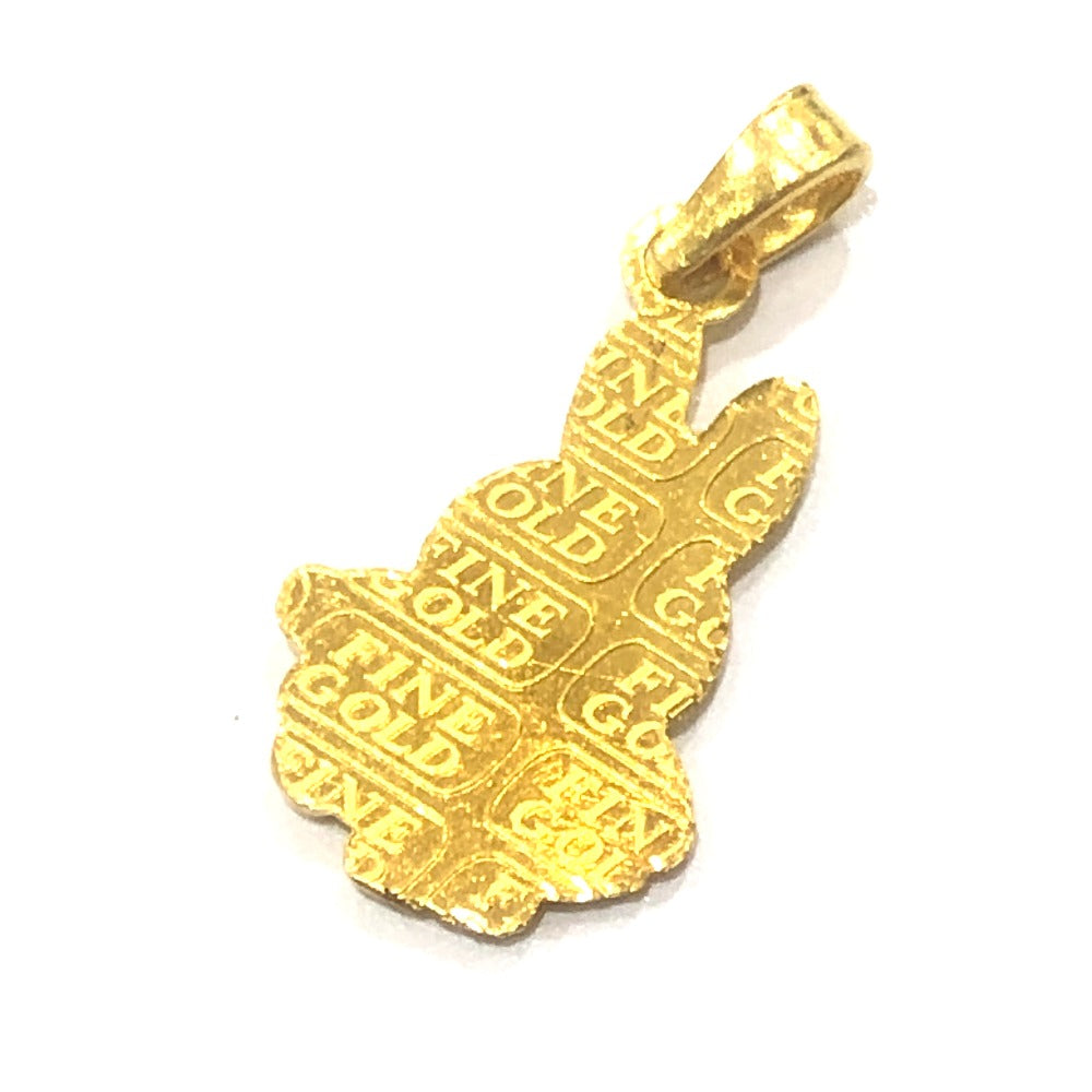 jewelry ミッフィーモチーフ ミニ チャーム ペンダントトップ K24 レディース ゴールド