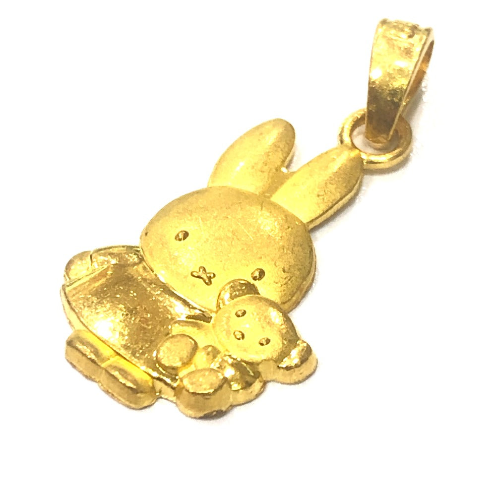 jewelry ミッフィーモチーフ ミニ チャーム ペンダントトップ K24 レディース ゴールド