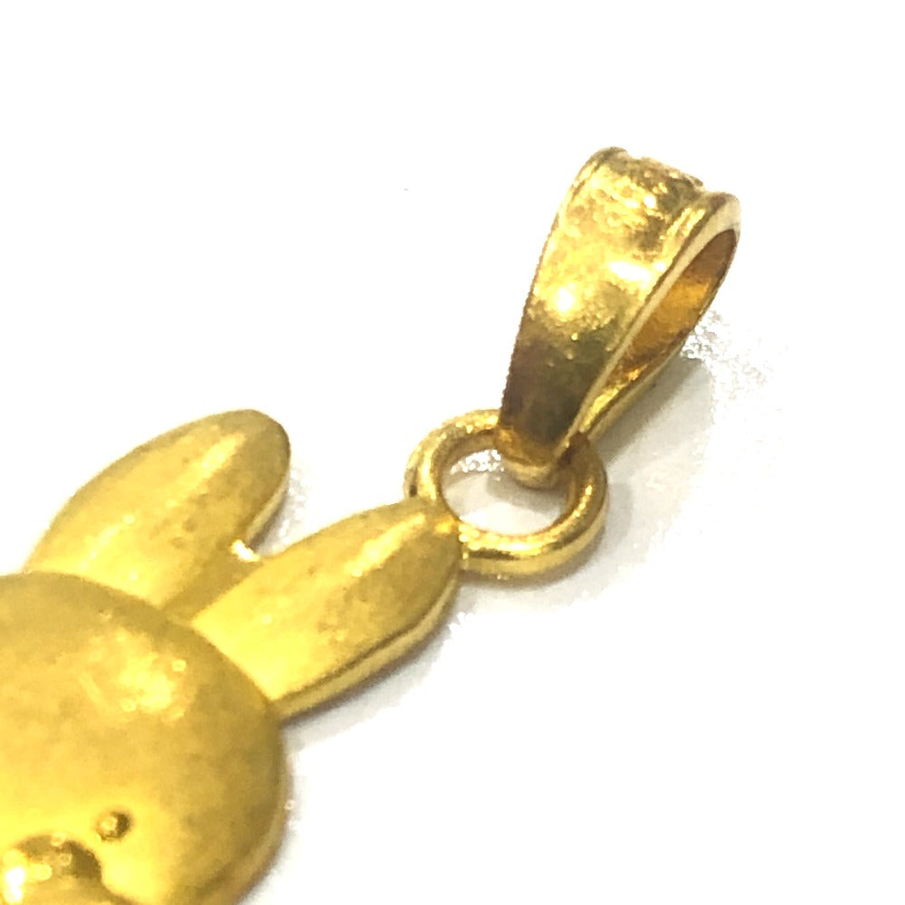 jewelry ミッフィーモチーフ ミニ チャーム ペンダントトップ K24 レディース ゴールド