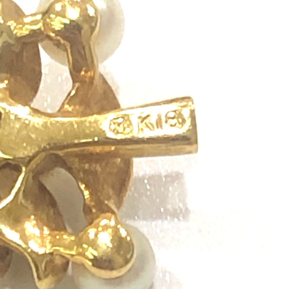 jewelry クリスマスツリー ミニパール ミニ チャーム ペンダントトップ K18 レディース ゴールド