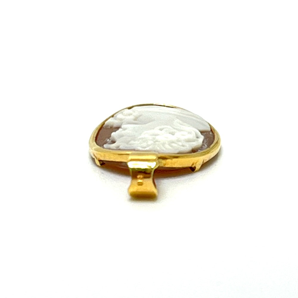 Jewelry K18 Cameo Accessory Necklace Top Profile Pendant Top K18 Women's Gold