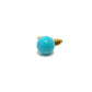 jewelry K18 金 18K K18YG フェザーモチーフ トルコ石 12mm D0.013ct アクセサリー ジュエリー ネックレス ペンダント ペンダントトップ K18 レディース ゴールド