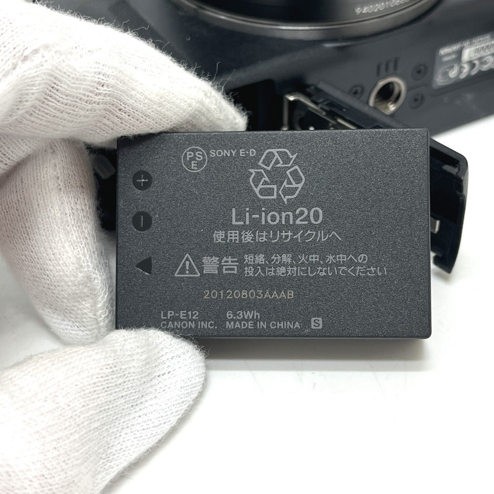 Canon EOS M Speedlite 90EX EF-M18-55 Digital SLR camera metal/plastic Black Used