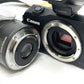 Canon EOS M Speedlite 90EX EF-M18-55 Digital SLR camera metal/plastic Black Used
