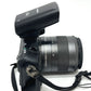 Canon EOS M Speedlite 90EX EF-M18-55 Digital SLR camera metal/plastic Black Used