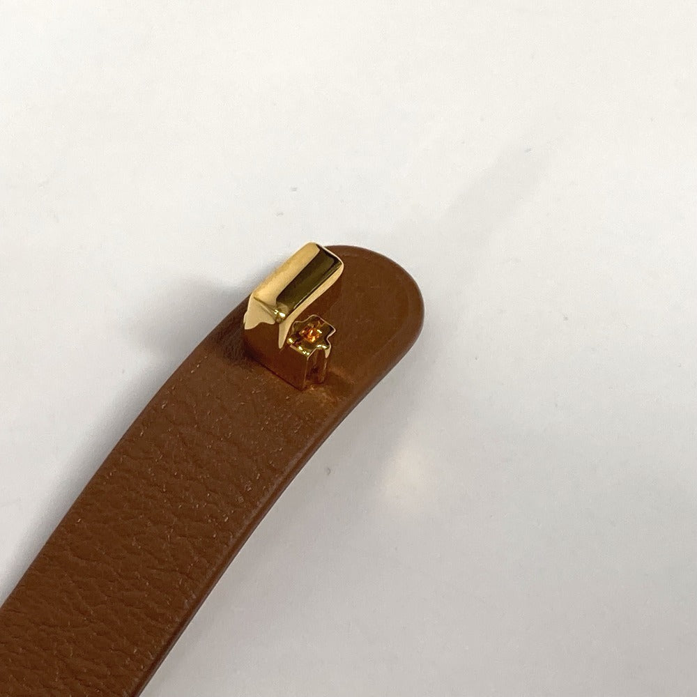 Dior CDロゴ 2重ブレスレット アクセサリー ブレスレット レザー レディース ブラウン