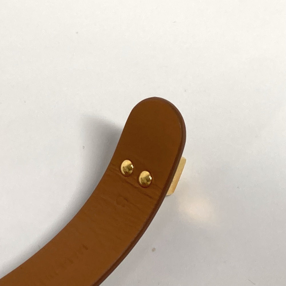 Dior CDロゴ 2重ブレスレット アクセサリー ブレスレット レザー レディース ブラウン