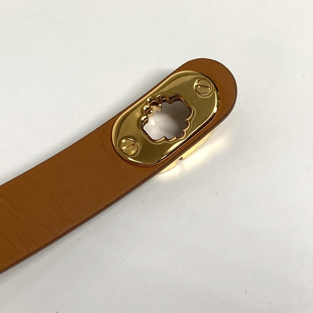 Dior CDロゴ 2重ブレスレット アクセサリー ブレスレット レザー レディース ブラウン