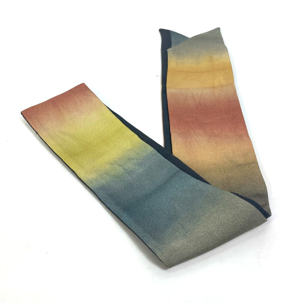 Dior Tie-Dye Logo Mitza Bandeau Scarf, Silk, Women's, Multicolor