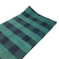Dior 95CHE200100 Logo Fringe Check Pattern Large Wool Shawl Scarf Women's Green