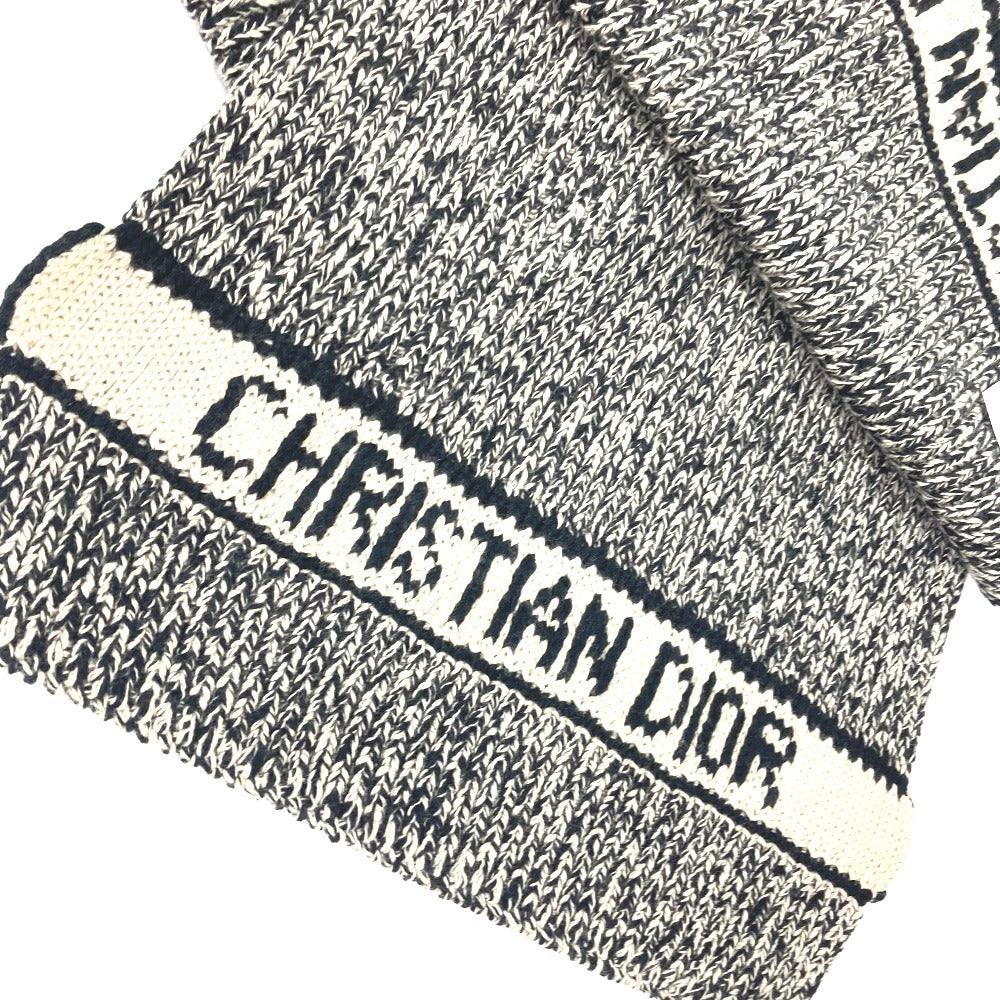 Dior 25DWI214S007 ロゴ マフラー ウール/カシミヤ レディース ブラック - brandshop-reference