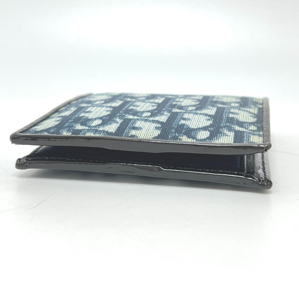 Christian Dior トロッター 財布 ウォレット 折り畳み 2つ折り財布 PVC レディース ブルー