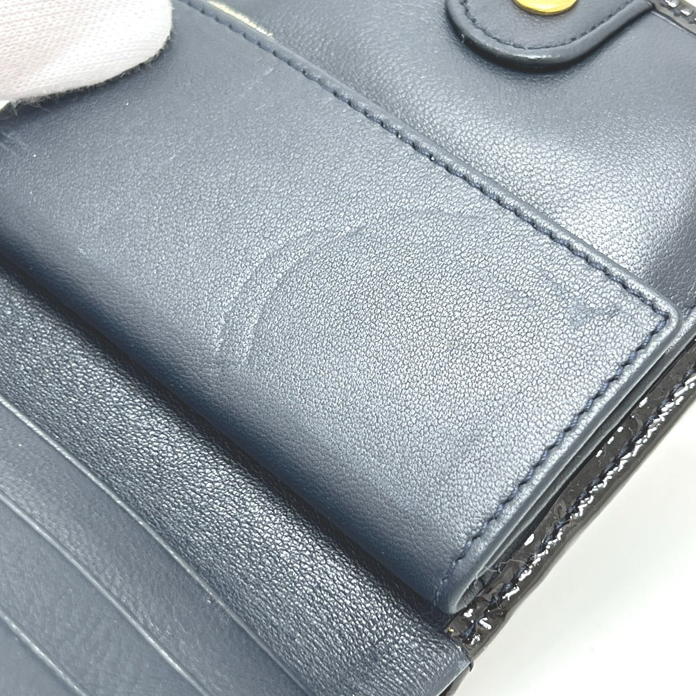 Christian Dior トロッター 財布 ウォレット 折り畳み 2つ折り財布 PVC レディース ブルー
