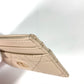 Dior Cannage CARO Business Card Case, Pass Case, Card Case, Leather, Women's, Beige