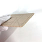 Dior Cannage CARO Business Card Case, Pass Case, Card Case, Leather, Women's, Beige