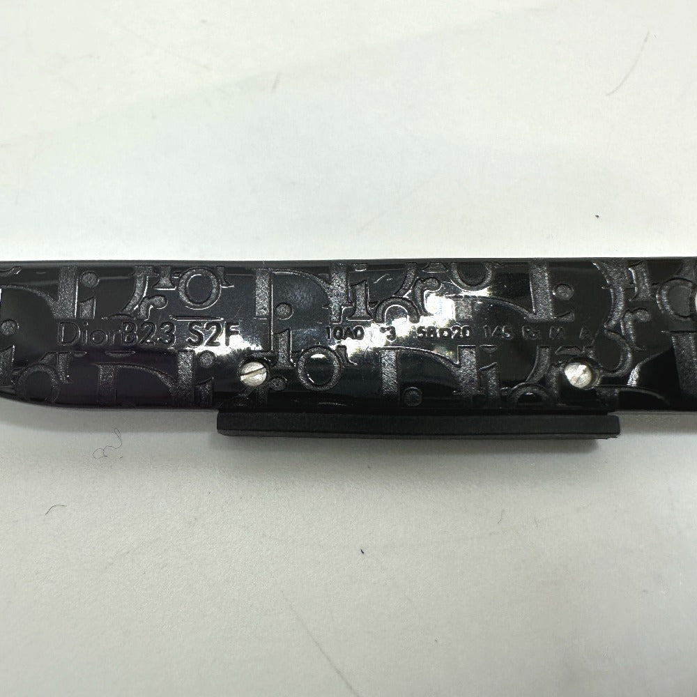 Dior B23S2F ウェリントン レクタンギュラーシェイプ ファッション 小物 ロゴ オブリーク サングラス プラスチック メンズ ブラック - brandshop-reference