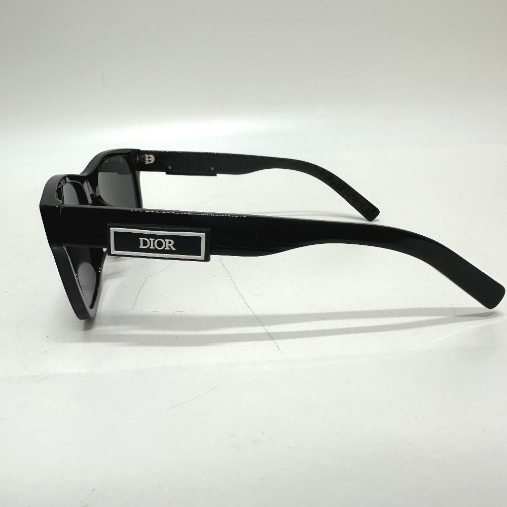 Dior B23S2F ウェリントン レクタンギュラーシェイプ ファッション 小物 ロゴ オブリーク サングラス プラスチック メンズ ブラック - brandshop-reference