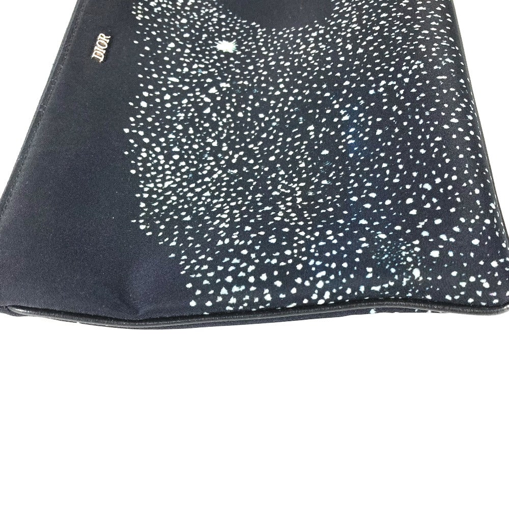 Dior ピータードイグ  PETER DOIG ロゴ ポーチ クラッチバッグ ナイロン メンズ ブラック - brandshop-reference