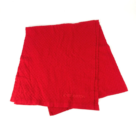 LOUIS VUITTON M75131 エシャルプ マイクロ ダミエ マフラー コットン レディース レッド - brandshop-reference