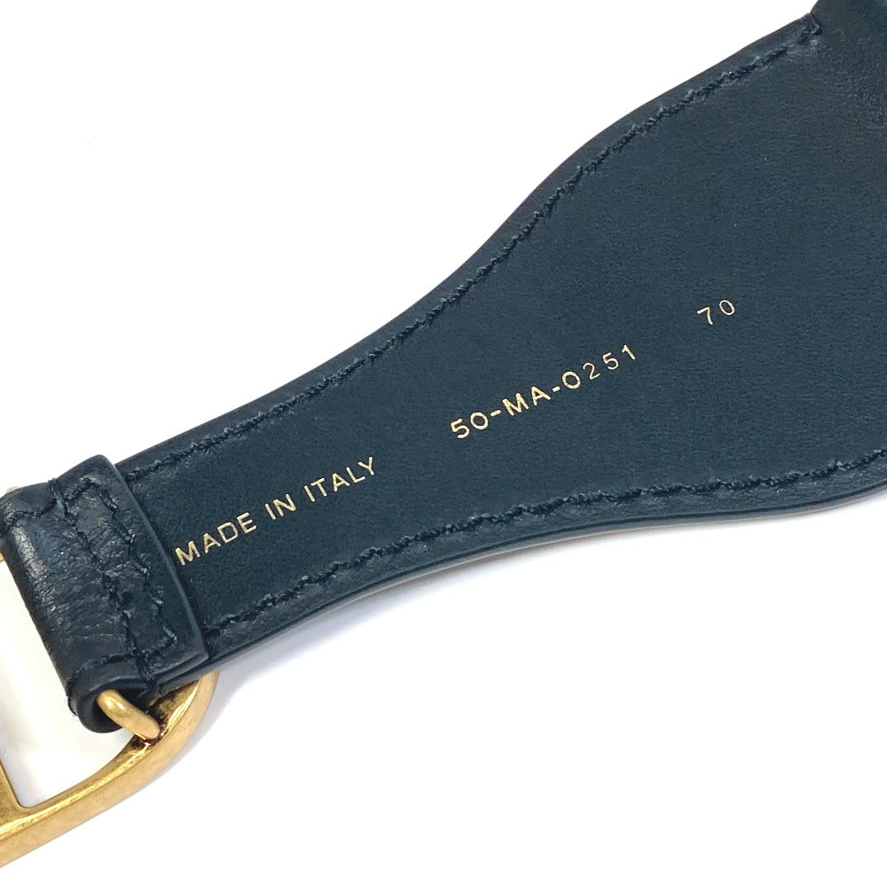 Dior B0003CBTE_M928　 CD金具 エンブロイダリー キャンバス ロゴ ズボン用ベルト ベルト コットン レディース ネイビー×ベージュ