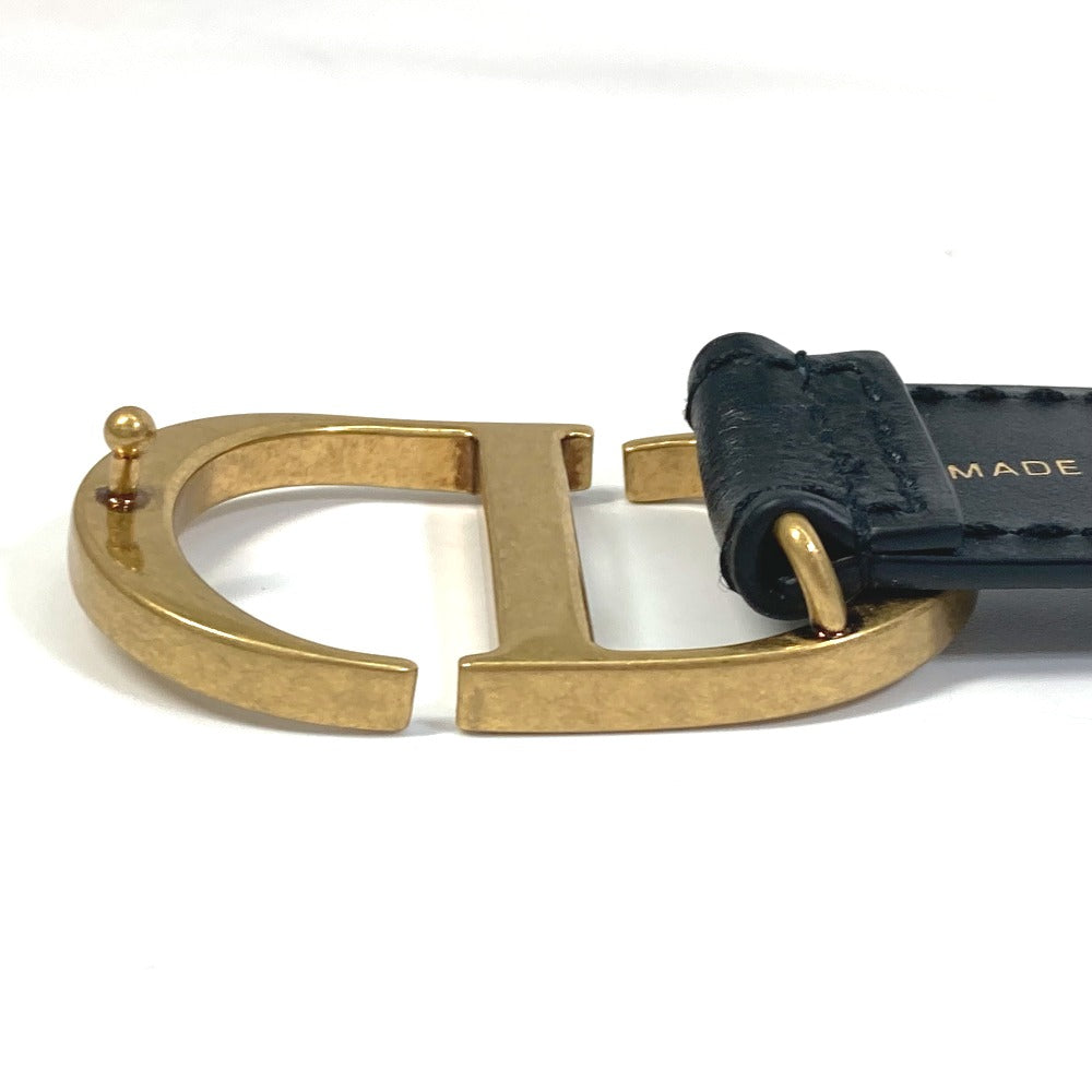 Dior B0003CBTE_M928　 CD金具 エンブロイダリー キャンバス ロゴ ズボン用ベルト ベルト コットン レディース ネイビー×ベージュ