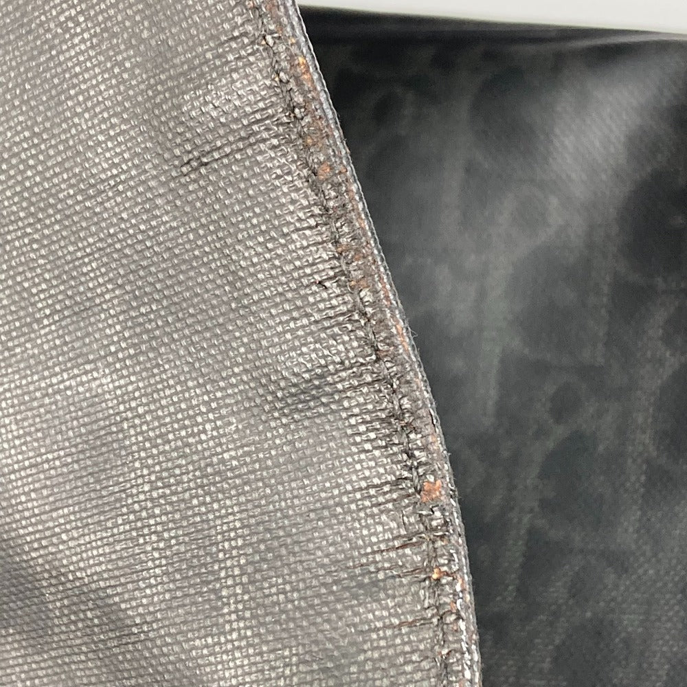 DIOR HOMME Crossbody Flap Trotter Oblique Logo Messenger Bag Shoulder Bag PVC Men's Black