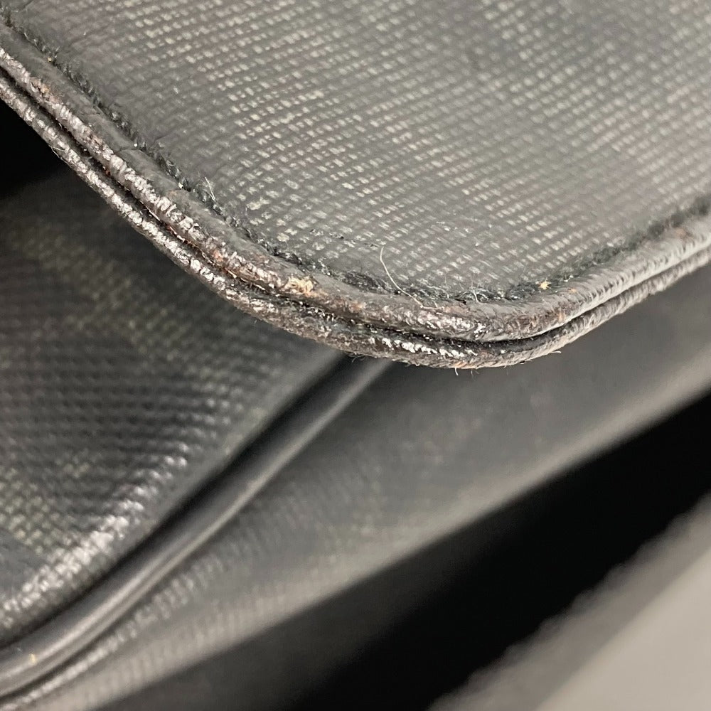 DIOR HOMME Crossbody Flap Trotter Oblique Logo Messenger Bag Shoulder Bag PVC Men's Black