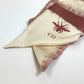 Dior Logo Mitza Silk Scarf for Women in Beige and Dusty Pink
