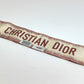 Dior Logo Mitza Silk Scarf for Women in Beige and Dusty Pink